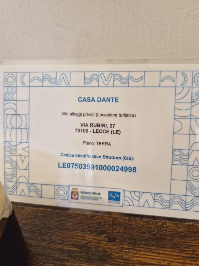 Вілла Casa Dante Deliziosa Casa A Due Passi Dal Centro Лечче Екстер'єр фото